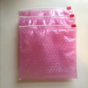 Glossier 3 Medium Makeup Bags